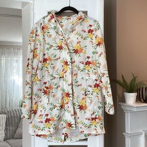 Linda Anderson Floral Print Jacket - size medium